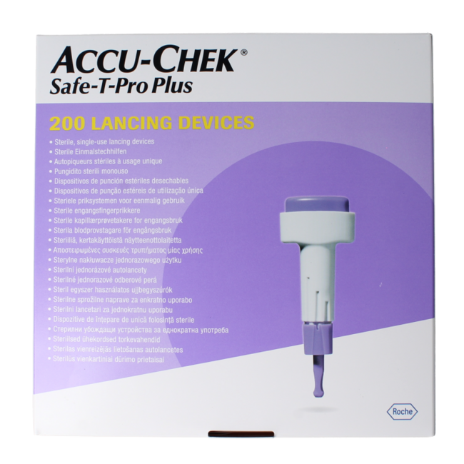 Accu-Chek Safe T-pro plus lancety 200 sztuk