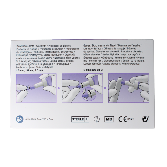 Accu-Chek Safe T-pro plus lancety 200 sztuk