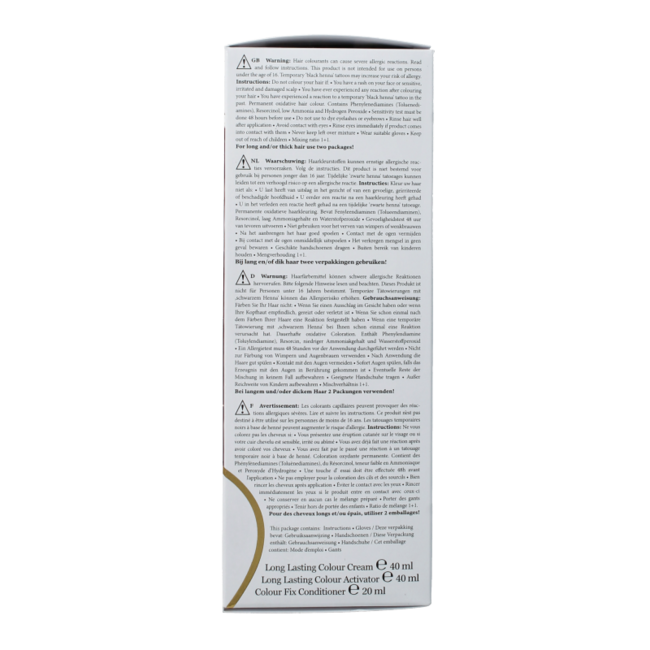 Henna Plus Farba długotrwała 4.45 ciepły brąz 100 mililitrów