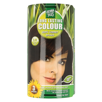 Henna Plus Henna Plus Long lasting colour 3.44 ciemny miedziany brąz 100 mililitrów