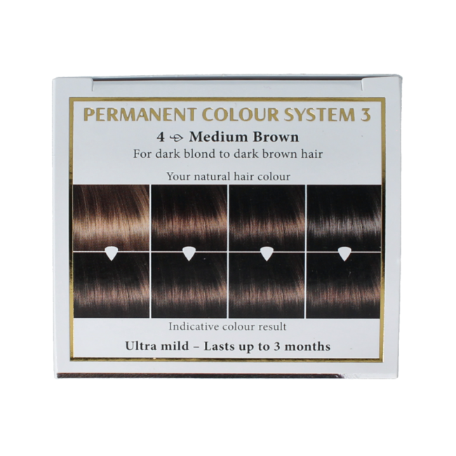 Henna Plus Long lasting colour 4 medium brown 100 Milliliter
