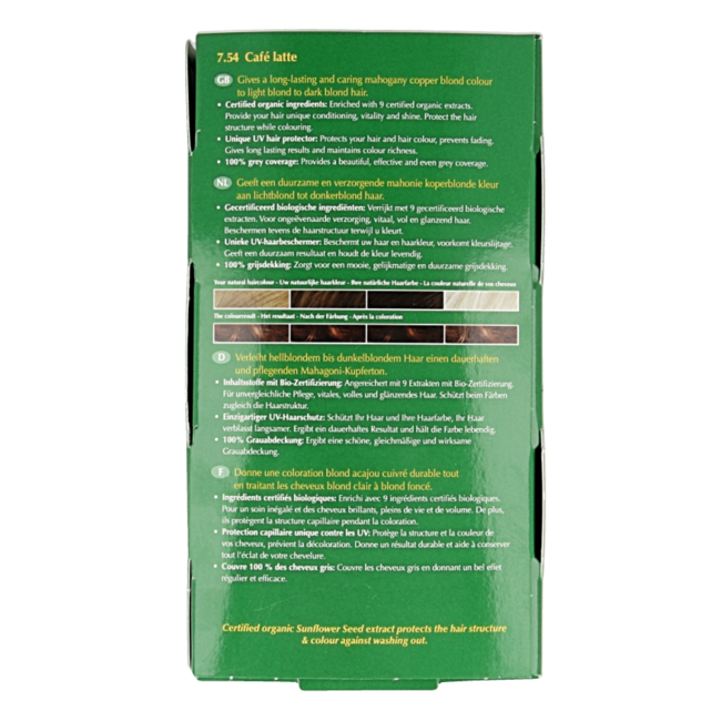 Henna Plus Trwały kolor 7.54 cafe latte 100 mililitrów