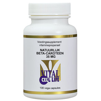 Vital Cell Life Vital Cell Life Beta caroteno 35mg pro vitamina A 100 Cápsulas