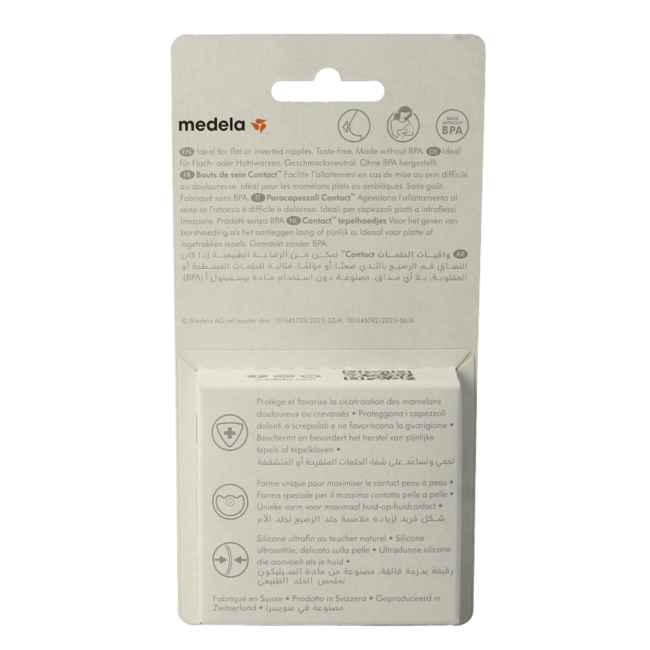 Medela Contact Stillhütchen Größe M, 1 Paar