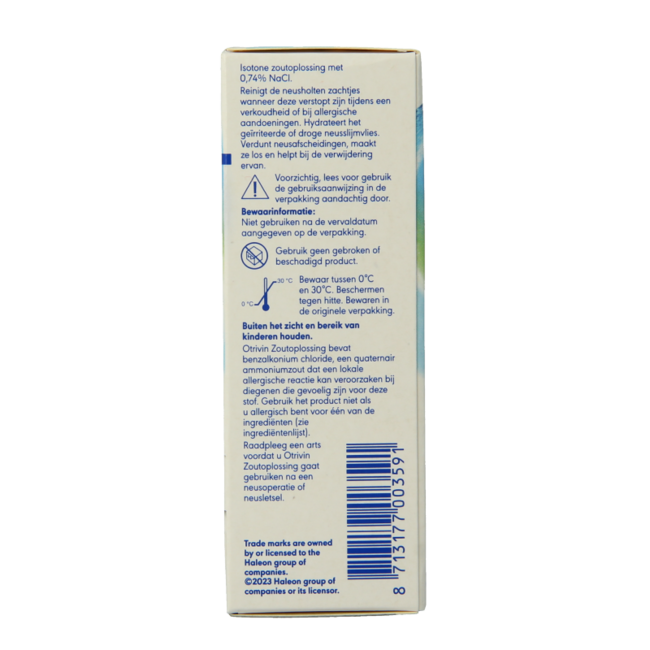 Saline solution nasal spray 15 Millilitres