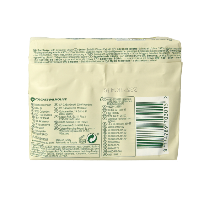 Jabón original oliva 90 gramos 4 unidades