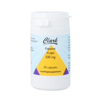 Clark Papain 500mg 50 Vegetarian Capsules