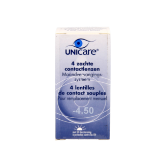 Unicare Unicare Maandlenzen -4.50  4 Stuks