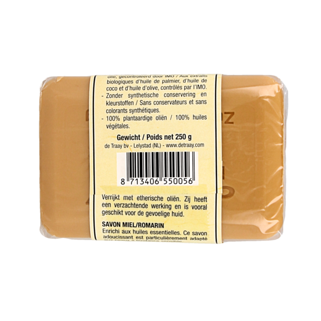 Traay Zeep honing/rozemarijn bio 250 Gram