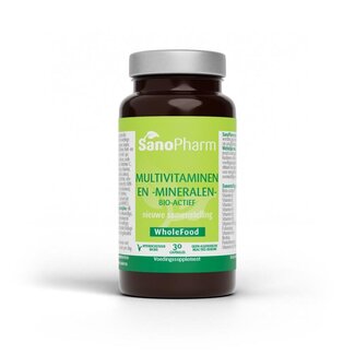 SanoPharm Multivitaminen/mineralen wholefood 30 Capsules
