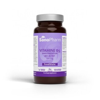 SanoPharm SanoPharm Vitamina B5 Acido Pantotenico 100mg 60 Compresse