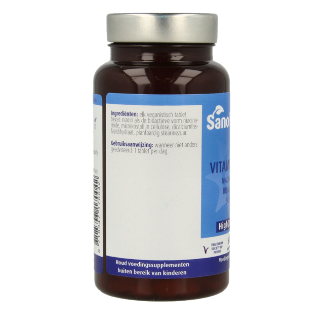 SanoPharm Vitamina B3 niacinamida 50 mg 60 comprimidos