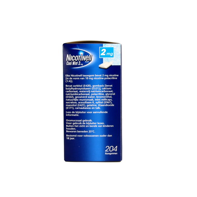 Guma do żucia Nicotinell Cool Mint 2 mg, 204 sztuki
