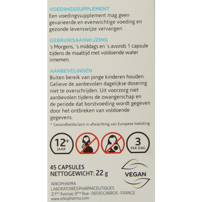 Arkocaps Boswellia 45 Cápsulas