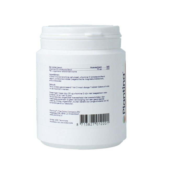 Plantina Vitamina D 400UI 120 comprimidos