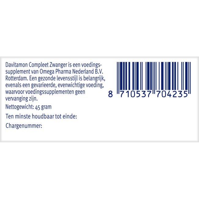 Compleet zwanger 60 tabletek