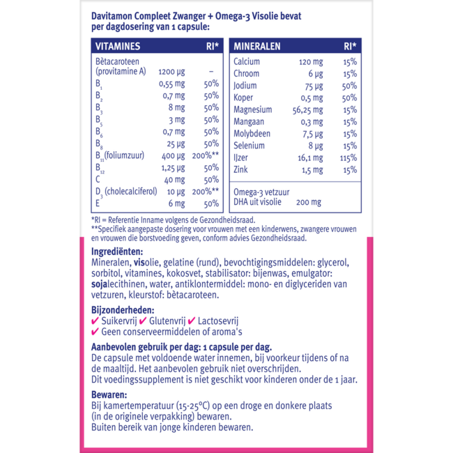 Compleet zwanger plus olio di pesce 60 capsule