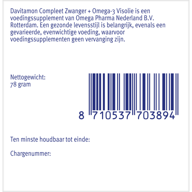 Compleet zwanger plus olio di pesce 60 capsule