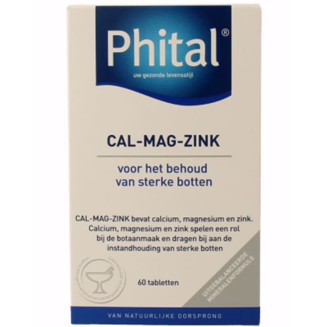 Phital Cal mag zinc 60 Tablets