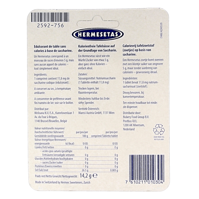 Süßstoff 1200 Tabletten