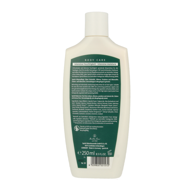 Speick Original Body Lotion 250 Milliliter