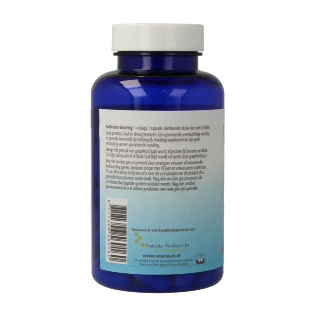 Vascusan Rode gist rijst 90 Capsules