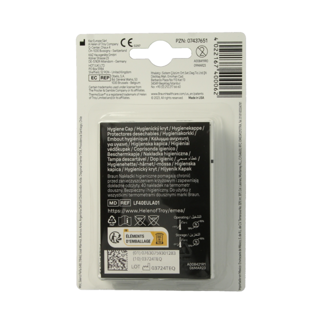 Thermoscan lensfilters LF40 40 Stuks