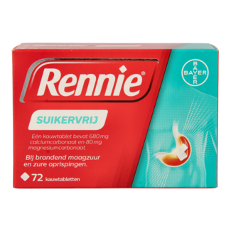 Rennie Sin azúcar 72 comprimidos