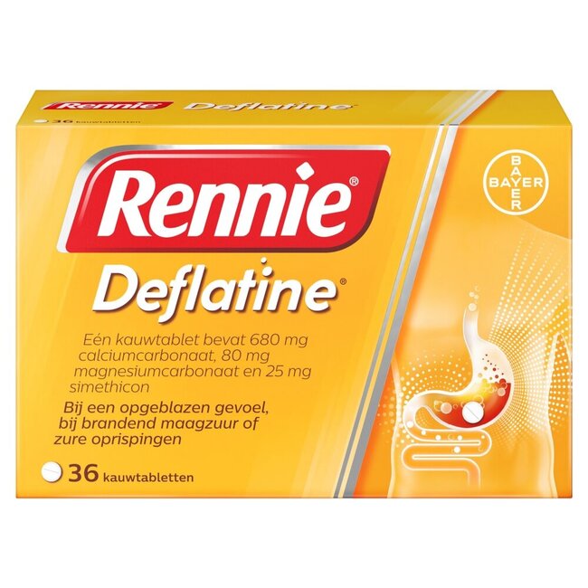 Rennie Deflatine 36 Tablets