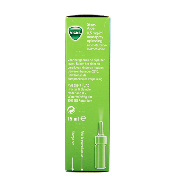 Vicks Sinex Aloe pulverizador nasal 15 ml