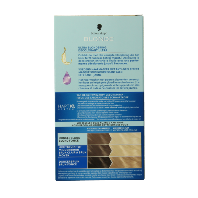 Schwarzkopf Blonde Haarfarbe Intensive Bond Super Plus L1++ 1 Set