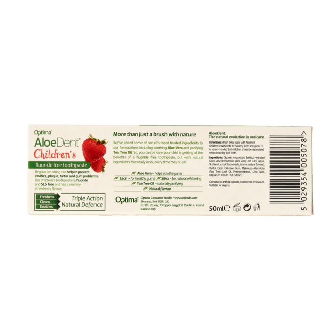 Dentifrice pour enfants Aloe Dent à l'aloe vera 50 ml