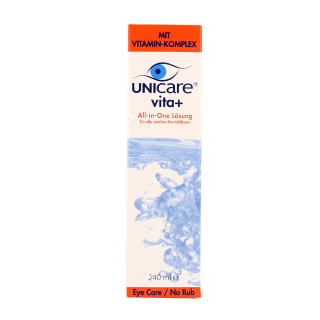 Unicare Vita+ Alles-in-einem-All-in-One-Weichlinsenflüssigkeit 240 Milliliter