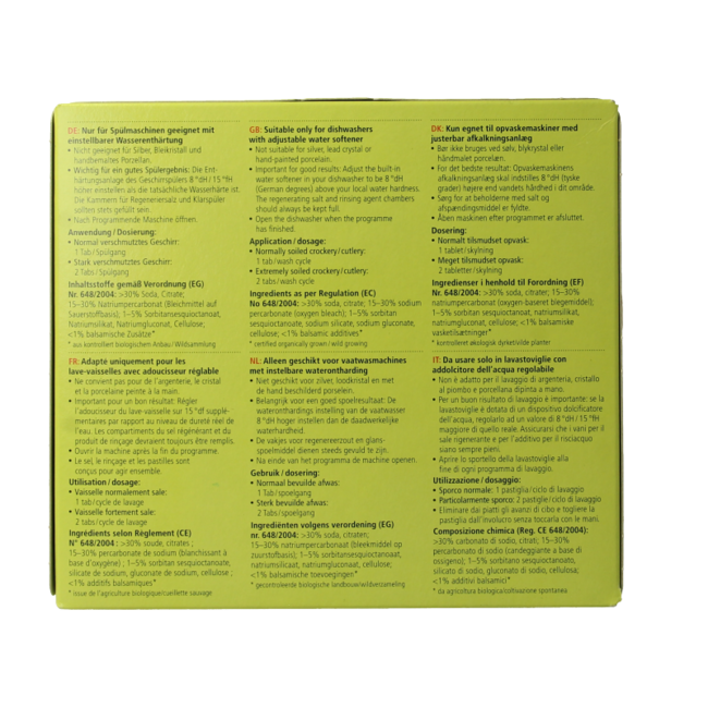 Sonett Dishwasher Tablet 25 Pieces