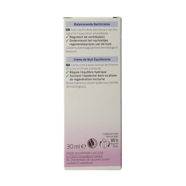 Weleda Crème de nuit équilibrante à l'iris 30 millilitres