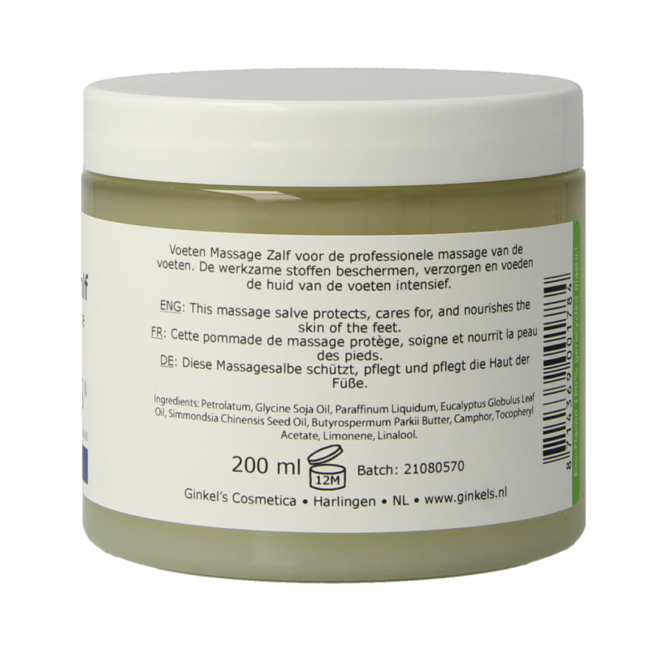 Crema da Massaggio per Piedi Ginkel's 200 Millilitri
