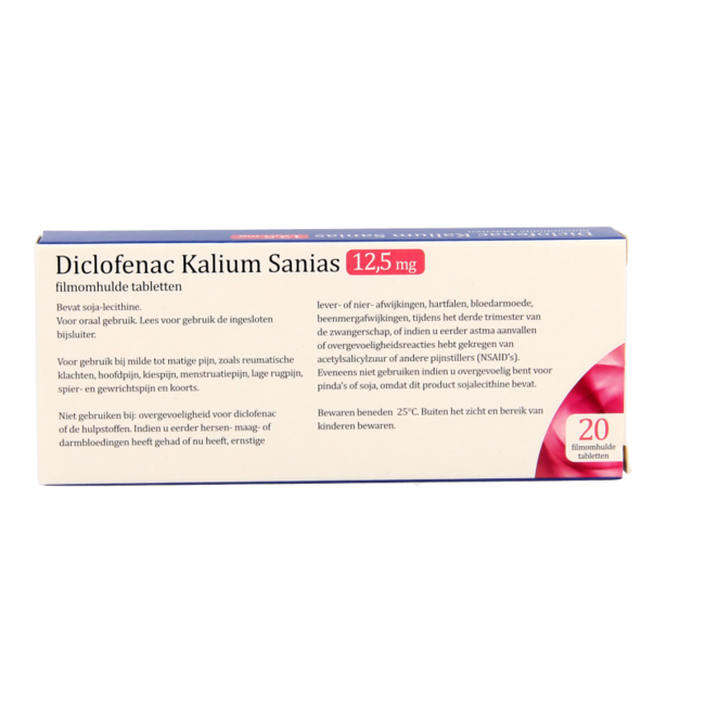 Diclofenaco potásico 12,5 mg 20 comprimidos