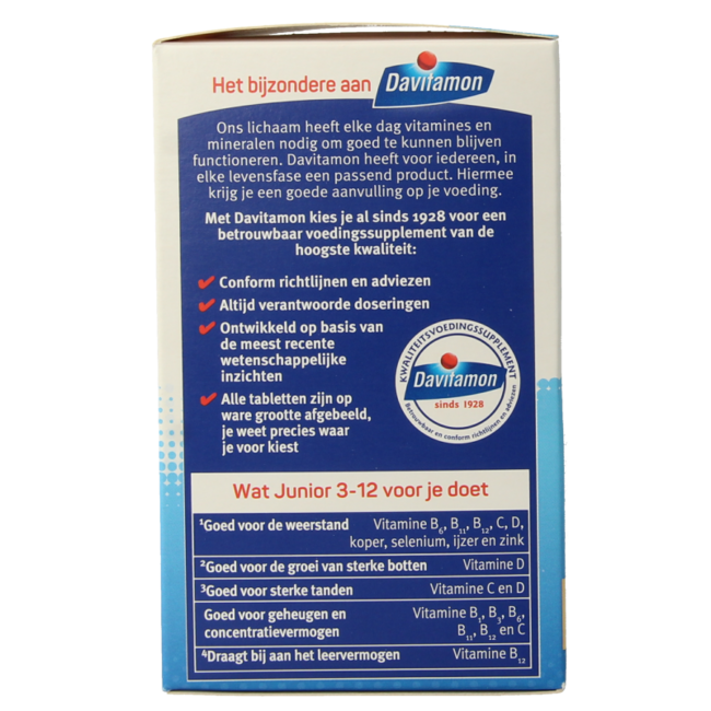 Junior 3-12 multifruit 120 Chewable tablets