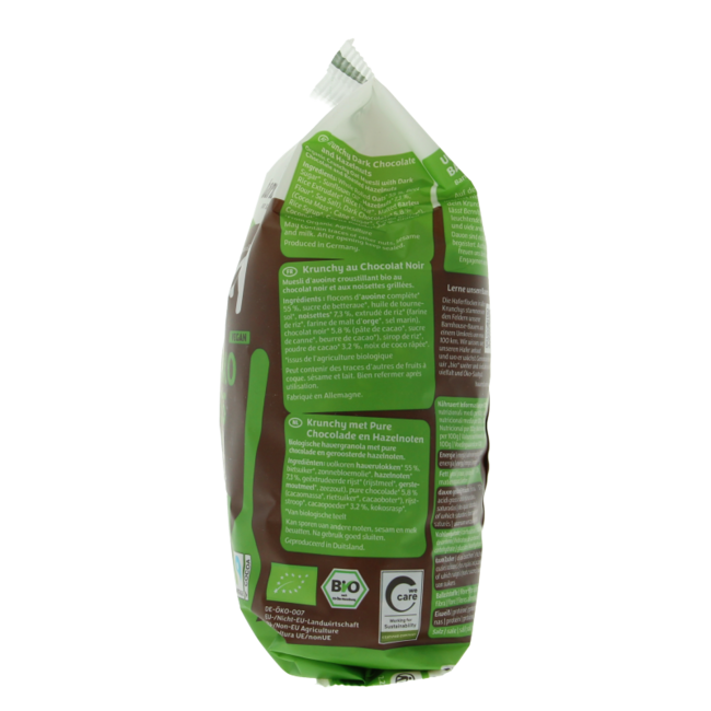 Krunchy choco noten bio 375 gramos