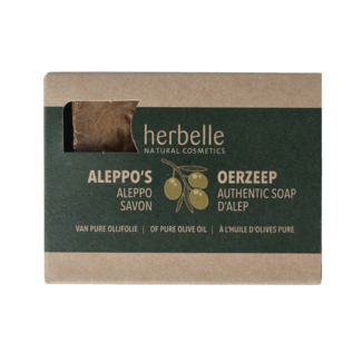 Herbelle Sapone di Aleppo Herbelle oliva e acqua 1 Pezzo