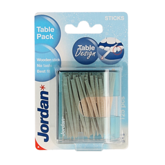 Jordan Jordan Tandenstoker tafeldispenser 125 stuks 1 Stuks
