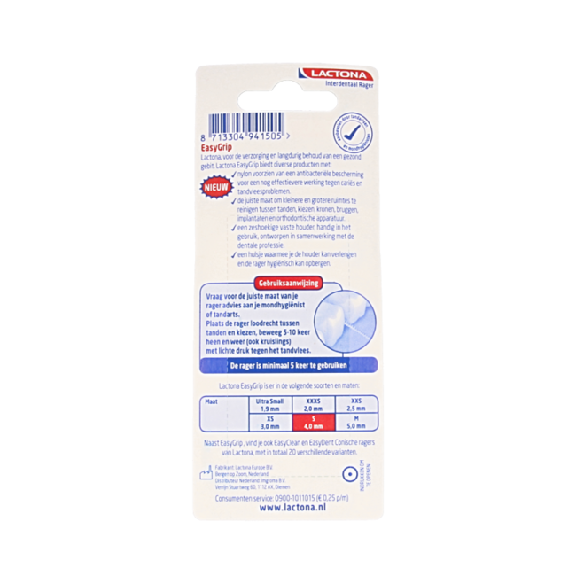 Lactona Easygrip S 4.0mm - 6 Pack