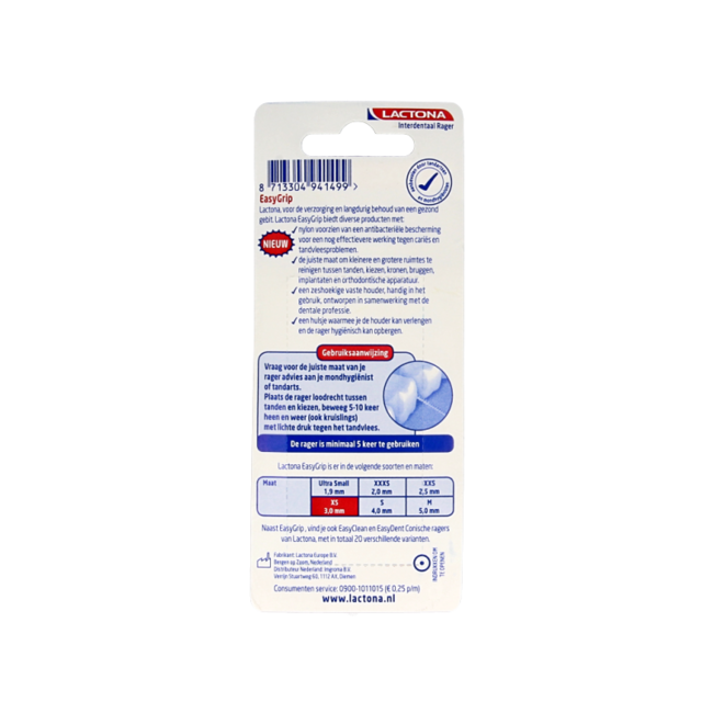 Lactona Easygrip XS 3mm 6 unidades