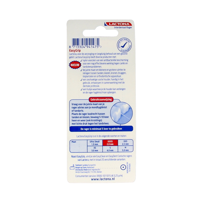 Easygrip XXXS 2 mm 6 Pièces