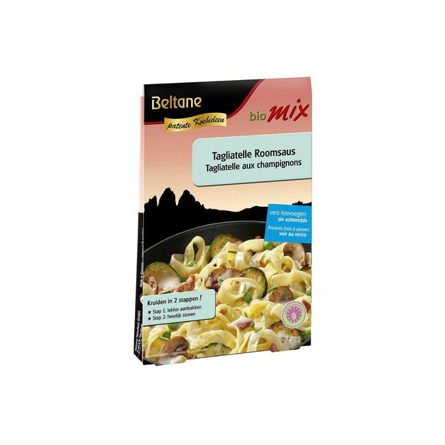 Tagliatelle con salsa de nata bio 17,1 gramos