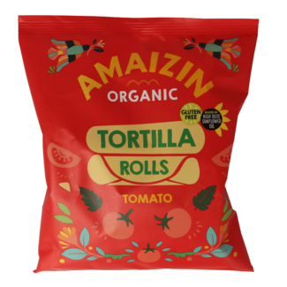 Amaizin Rollitos de maíz con tomate bio 100 Gramos