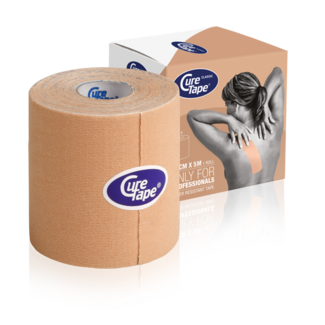 Cure Tape Cure Tape Kinesiotape beige 7.5cm x 5m 1 Stuks