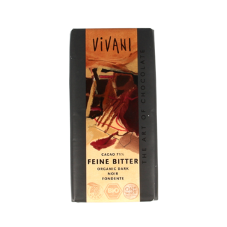 Vivani Cioccolato Fondente Delicato Vivani 71% Bio 100 Grammi