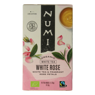 Numi Numi Té blanco white rose bio 18 bolsitas