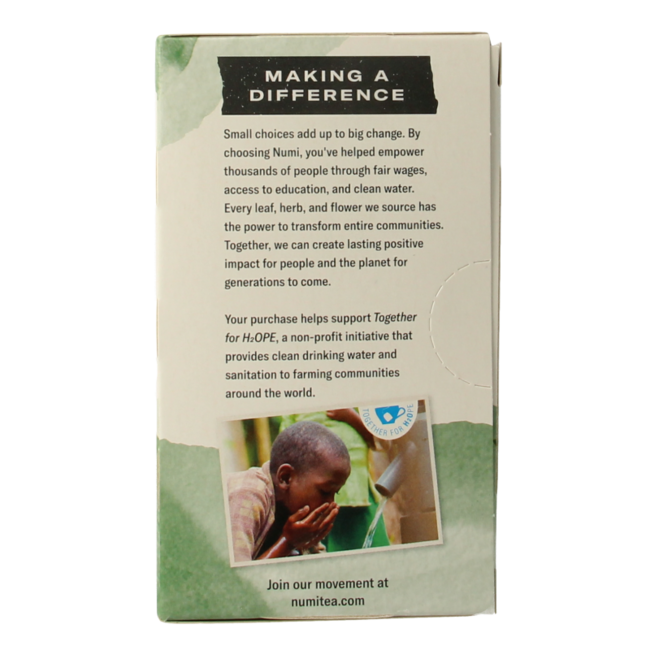 Numi Thé vert maté citron bio 18 sachets